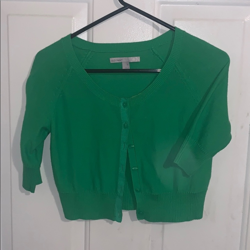 Old Navy Green Cardigan Size S